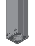 KABELNEDF. KN12AV-60, VEGGMONT 1-KABEL Ø60-84MM, LENGDE 2,6M