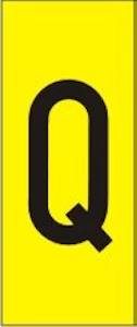 linjeservice Skilt h50 bokstav q (25.stk)