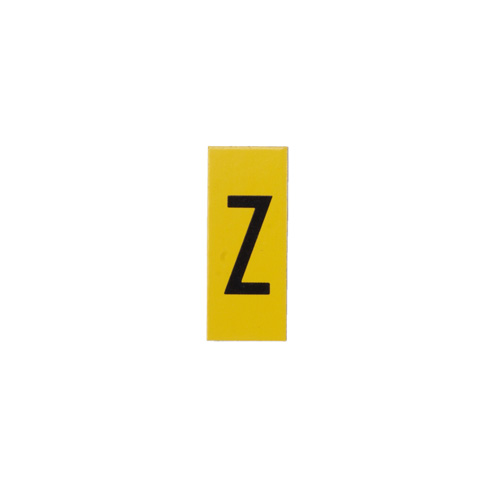 Merkeskilt H50 Bokstav Z (pk = 25 stk)