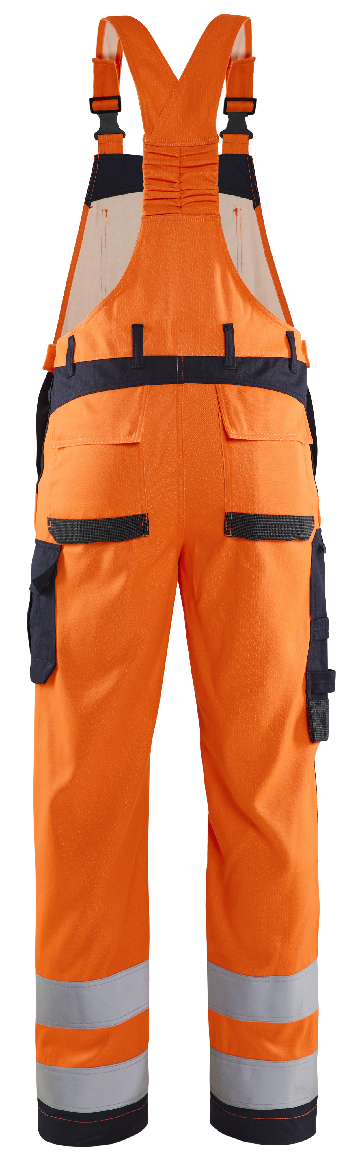 blåkläder Hängselbyxa blåkäder storlek d92 orange/blå