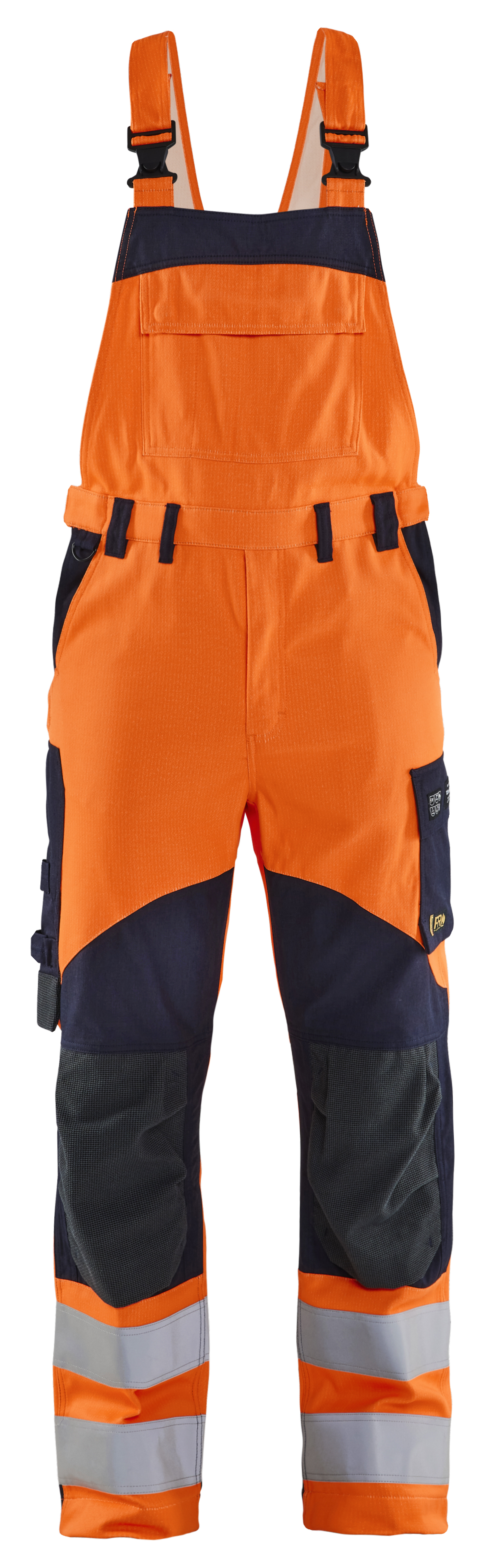 blåkläder Hängselbyxa blåkäder storlek d92 orange/blå