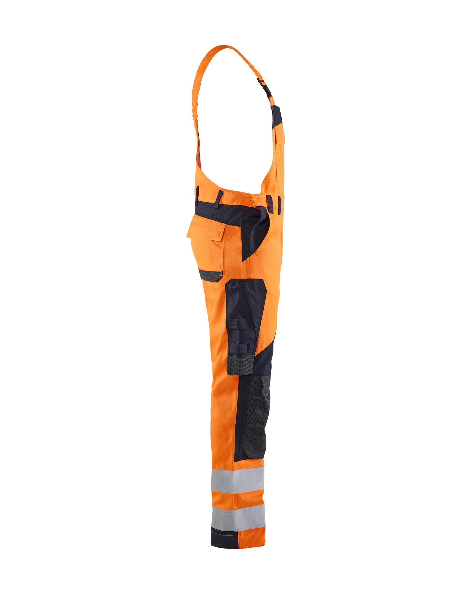 blåkläder Hängselbyxa blåkäder storlek d92 orange/blå