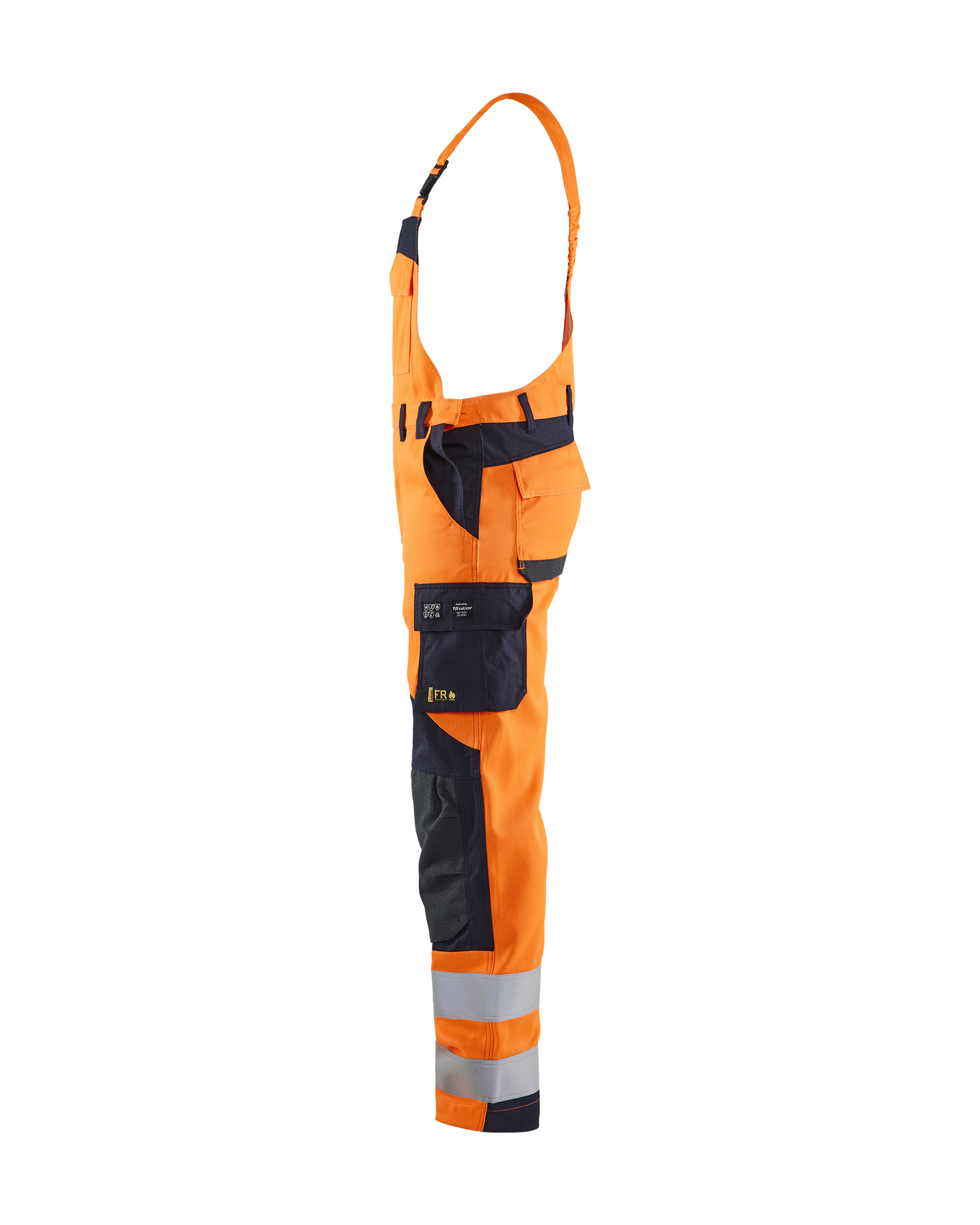 blåkläder Hängselbyxa blåkäder storlek d92 orange/blå