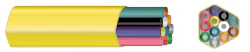 MIKRODUCT MULTIRÖR MULTIDUKT DB 12X7/3,5MM, GUL