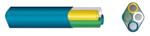 hexatronic Microduct bundle db blue 4x14/10