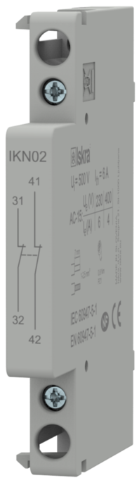 Hjelpekontakt 2NC for IKA/IKD kontaktor
