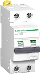 schneider electric Jordfeilautomat acti9 ic60 rcbo 2p 16a 30ma b 10ka si