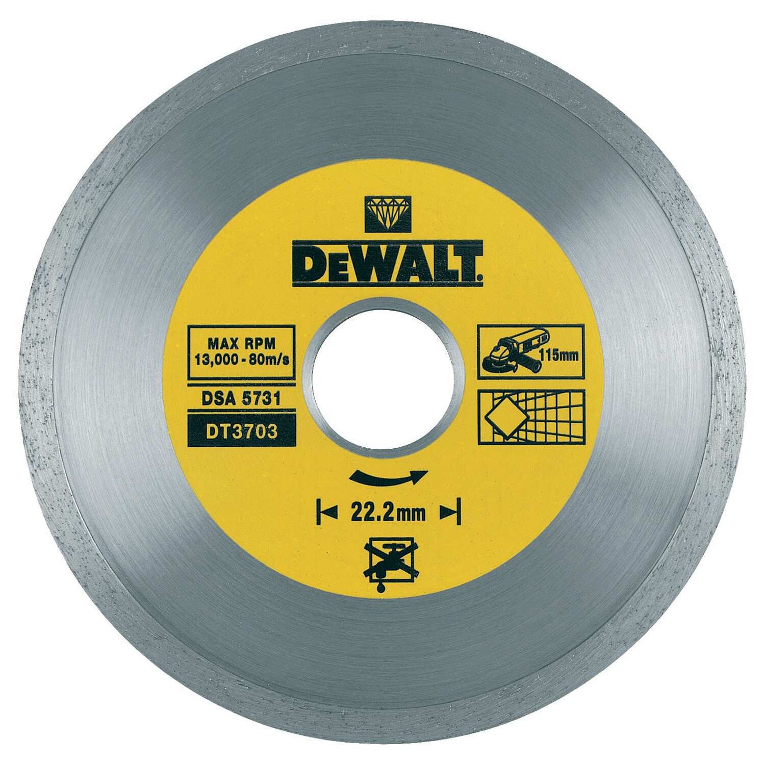 dewalt Diamond cutting disc dewalt hp4 turbo 115x22.23mm