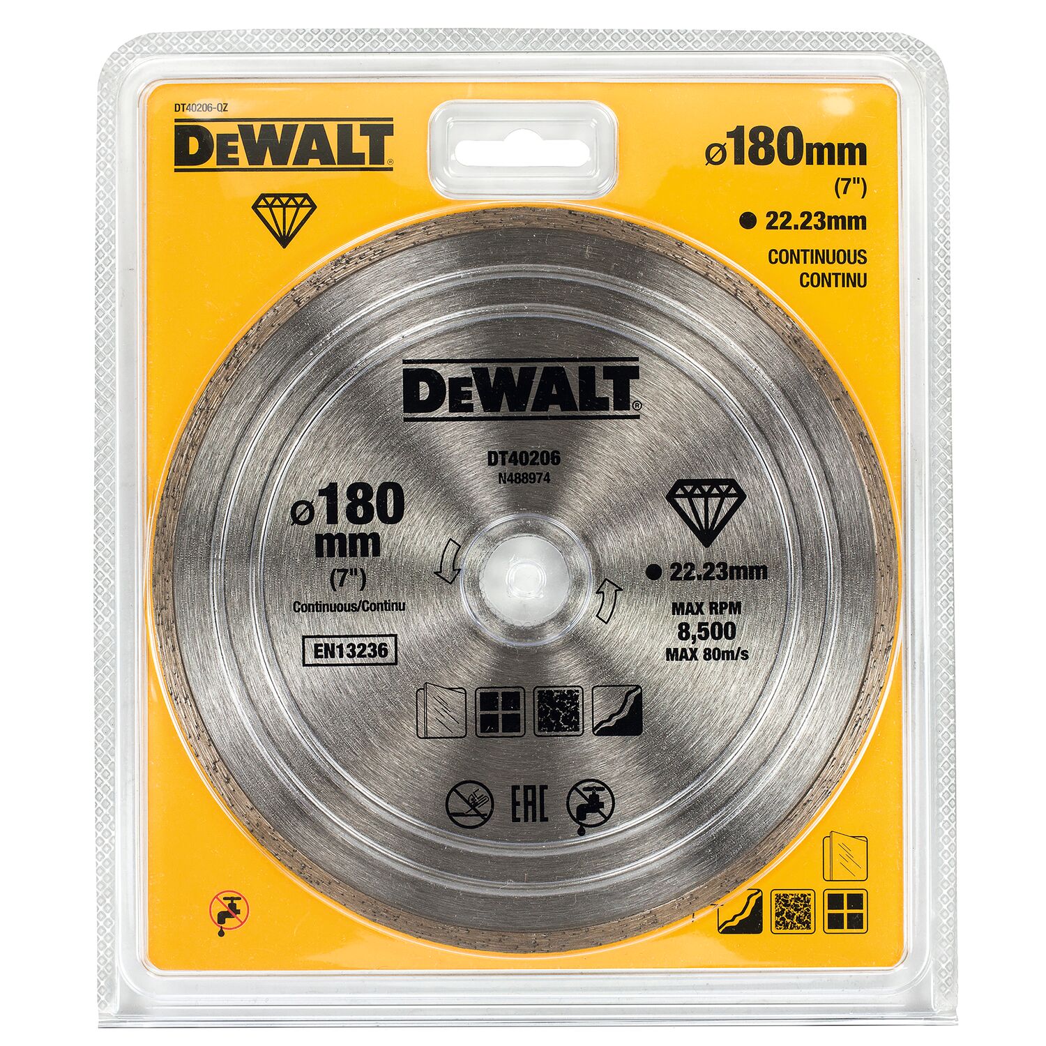 dewalt Diamond cutting disc dewalt hp4 turbo 180x22.23mm