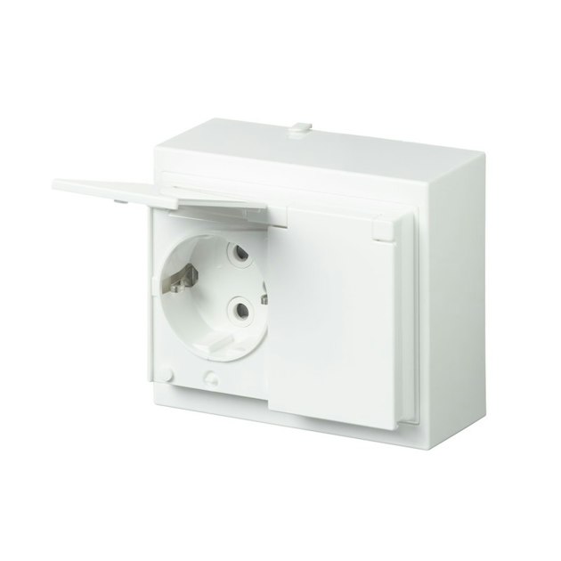 ABB SOCKET OUTLET DOUBLE SURFACE 16A 250V WHITE | Surface Sockets | Onninen