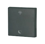 ENKEL VIPPE MATT SORT 55X55 MM MORGEN/NATT