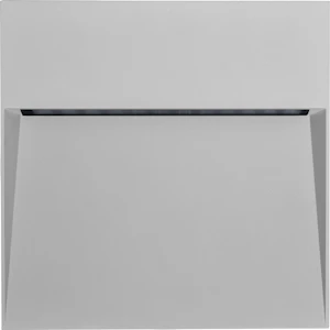unilamp Indilight square 6w 3000k grå veggarmatur ip55 nedlys