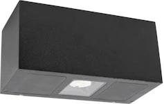 CASE 4W 3000K NITELITE SORT VEGGARMATUR IP55 FOTOCELLE