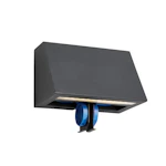 Ski 1390 utelys/vegglampe , sort, LED, IP44, KL I