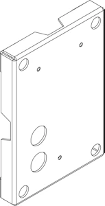 unilamp Tube med veggbrakett grafitt for utenpål kabel