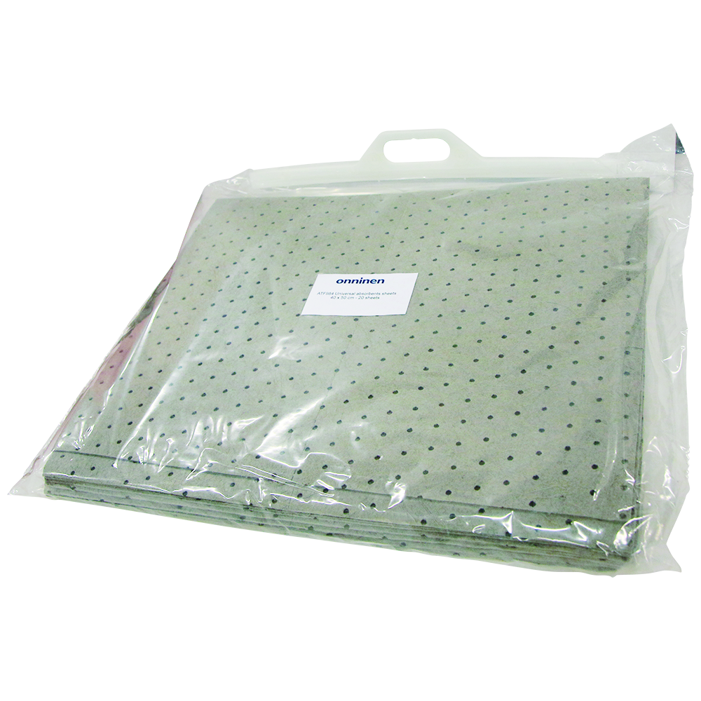 ABSORBERINGSARK UNIVERSAL SMS TJOCK 40X50CM GRÅ PERF 20/FP