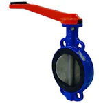 BUTTERFLY VALVE VITON DN150 PN16 GEAR 115 RS V