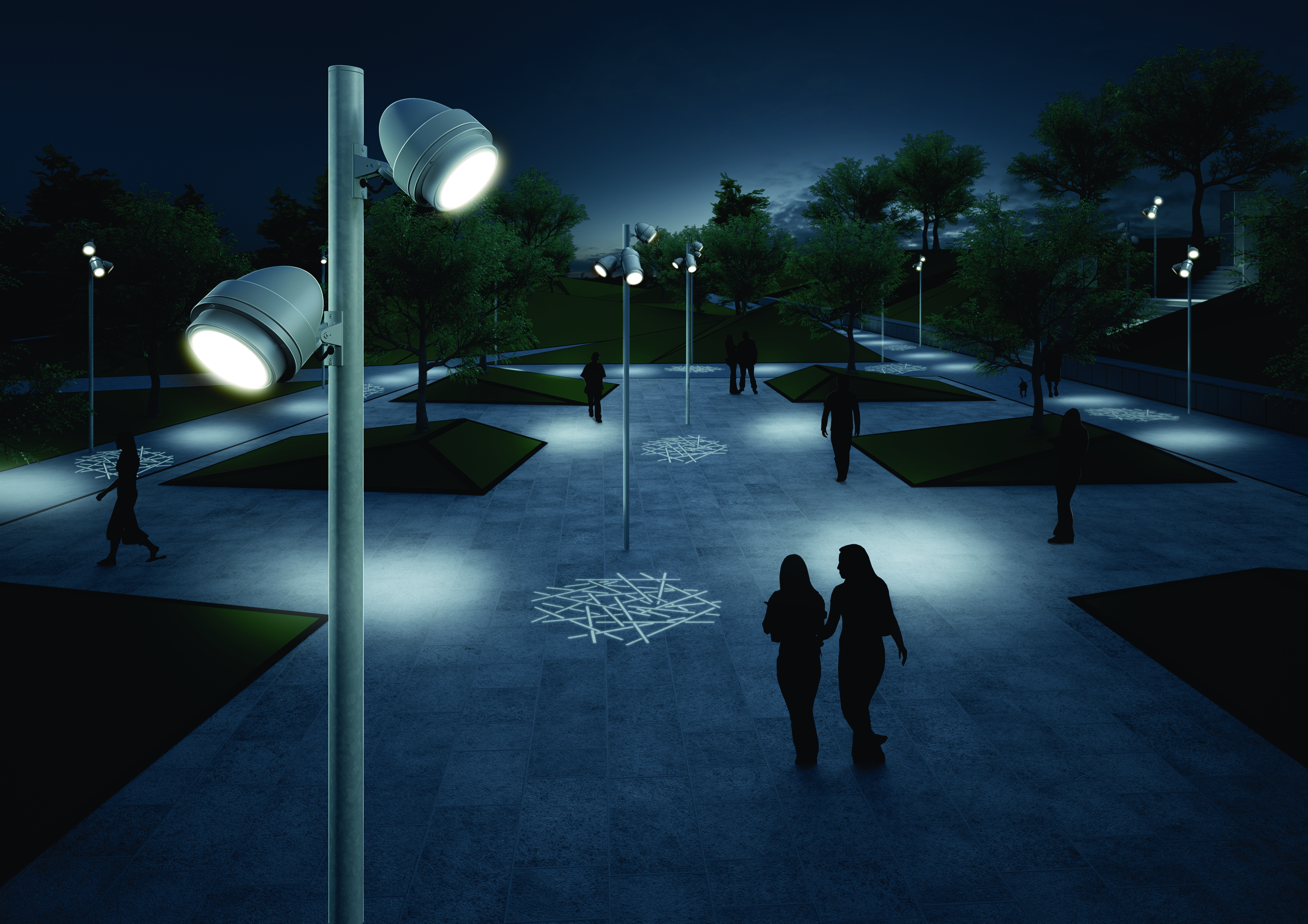 willy meyer+sohn Floodlight nightspot a2 33w ww 13° s gr