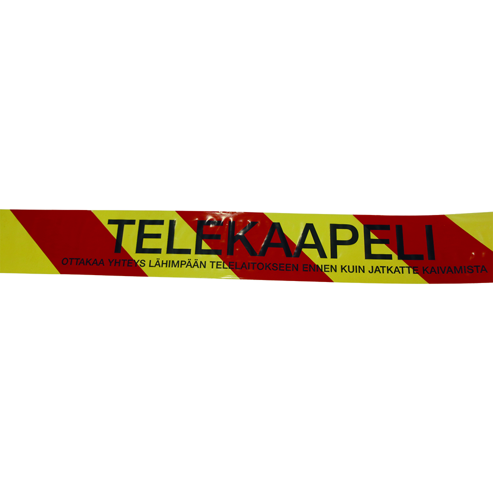 helotec Warning tape tele red/yellow 75/250m