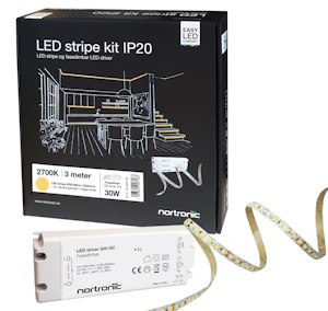 nortronic Ledstrip kit 24v 827 1200lm 3m ip20