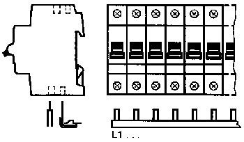 abb Virtakisko s200 1-napainen 12 moduulia
