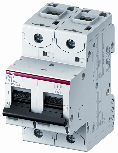 abb Johdonsuojakatkaisija s800 2-napainen k-käyrä 6a