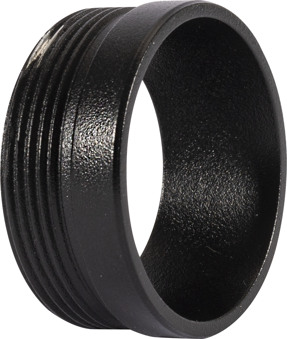 Dekorring Sort Gyro Spot/Rondell/Cylinde