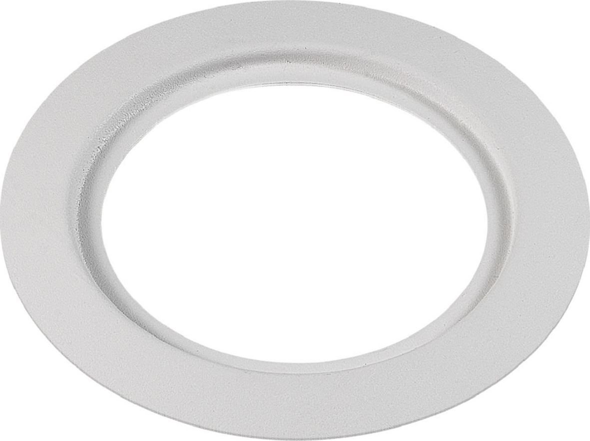 unilamp Rehabplate rund 130mm matt hvit