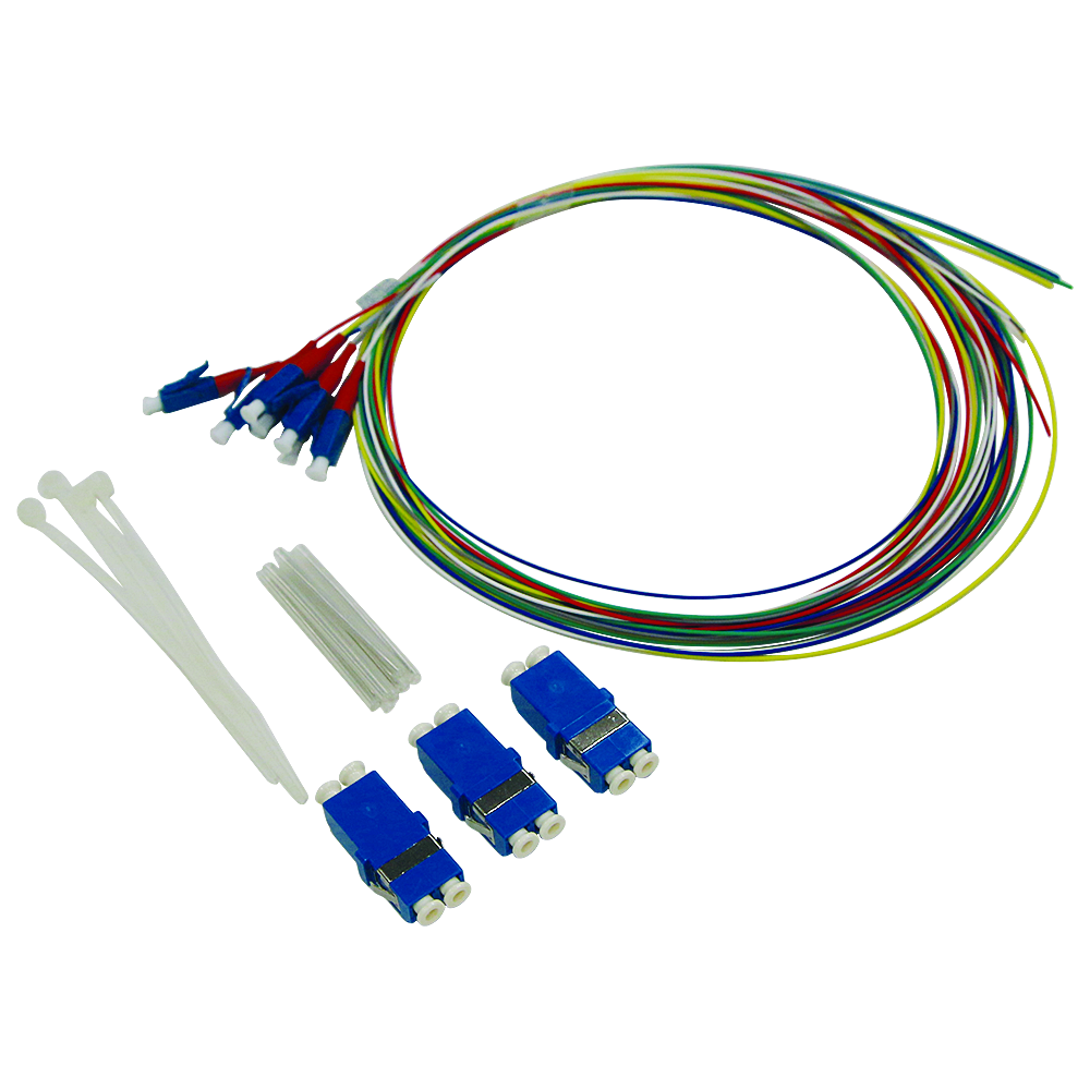 PIGTAIL SET 6XLC SM 2M + ADAPTERS