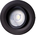 Gyro 8W 2700K DALI Matt Sort Downl. m/DALI driver