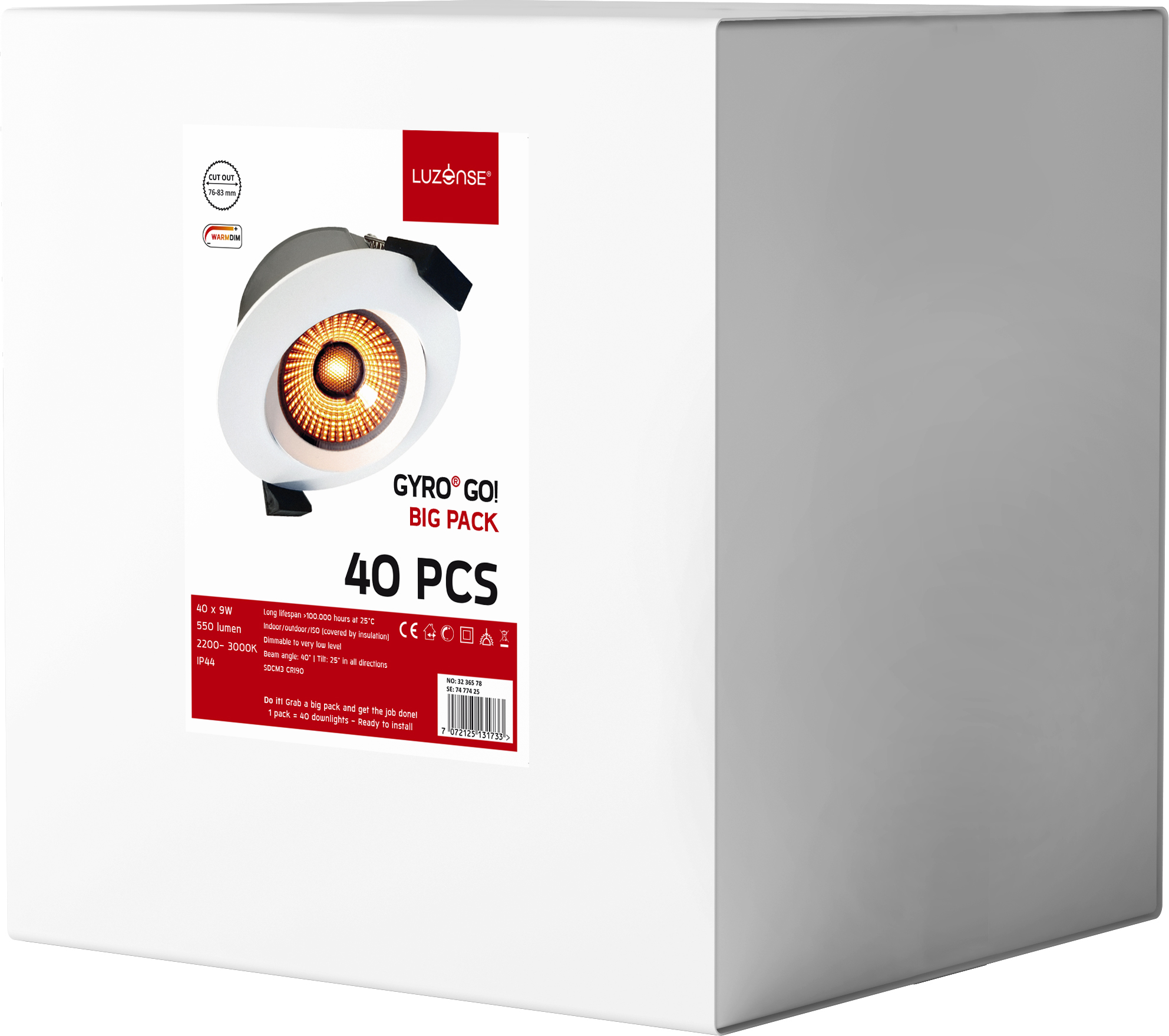 Gyro Go! Eco 40-pack WarmDim Hvit