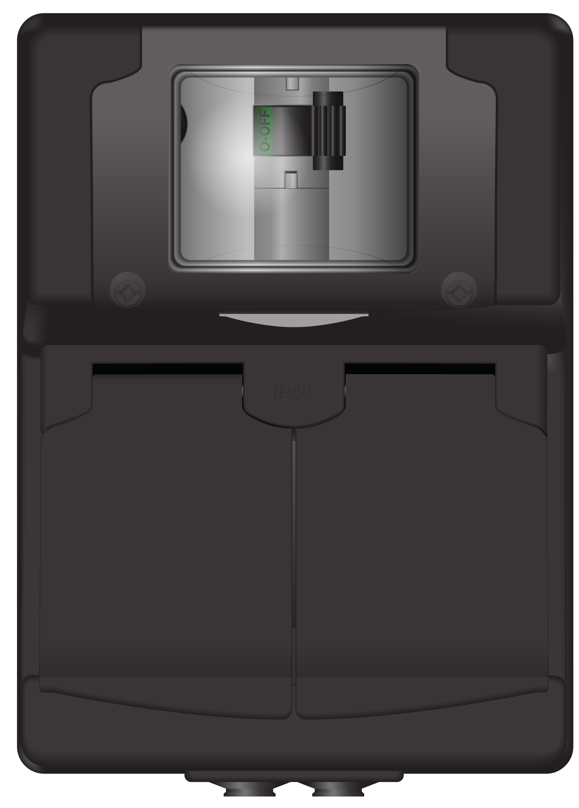 FAULT CURR.PROT. SOCKET-OUTLET 2G 16A/10mA/250V IP44 PPR BL