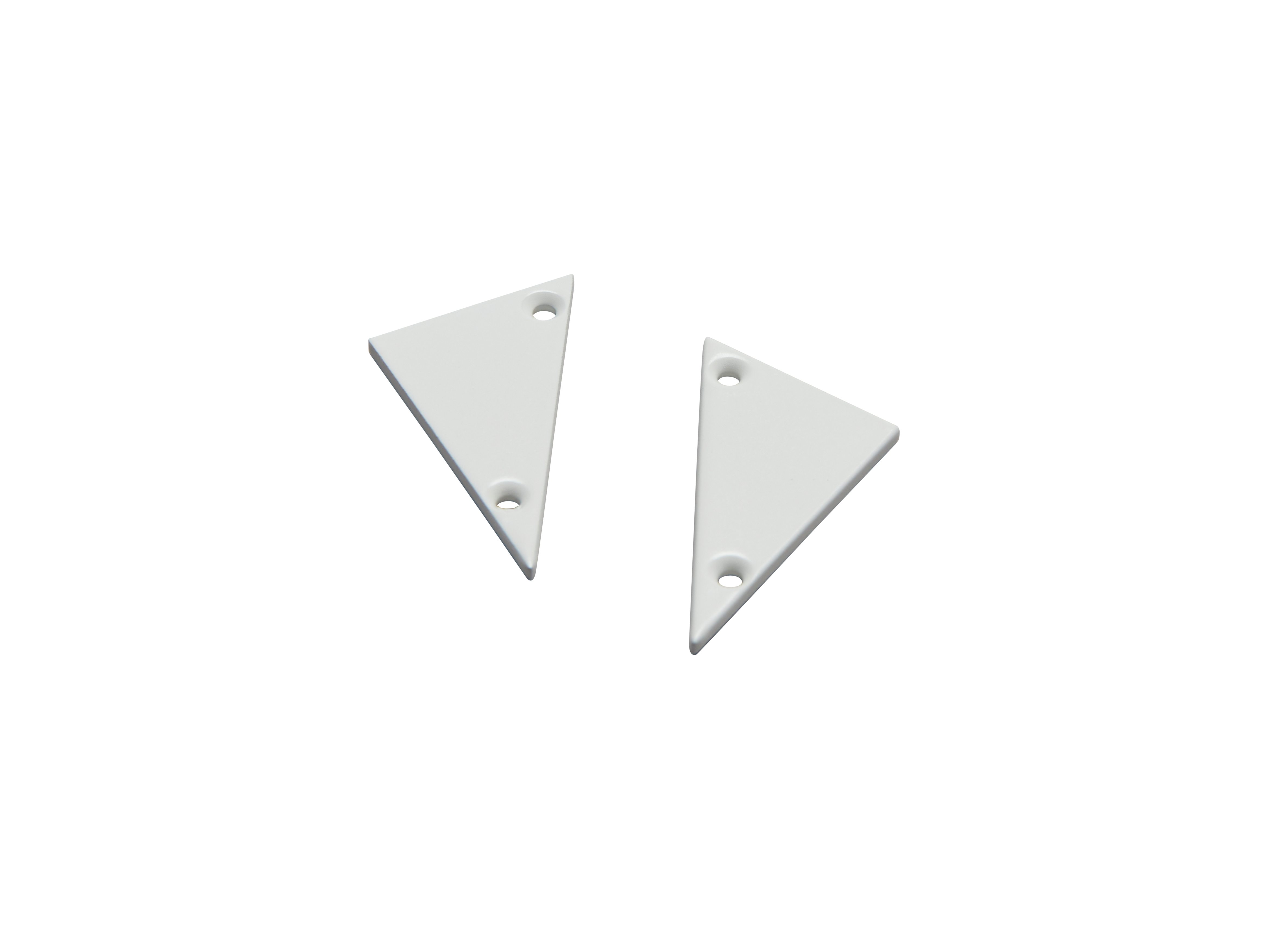 Endestykke Wedge Hvit 2 stk