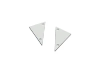 Endestykke Wedge Hvit 2 stk