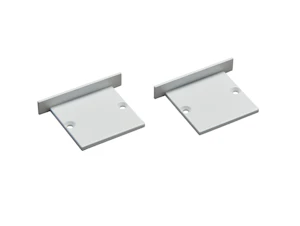 hidealite Endestykke 30x30 recessed hvit 2 stk
