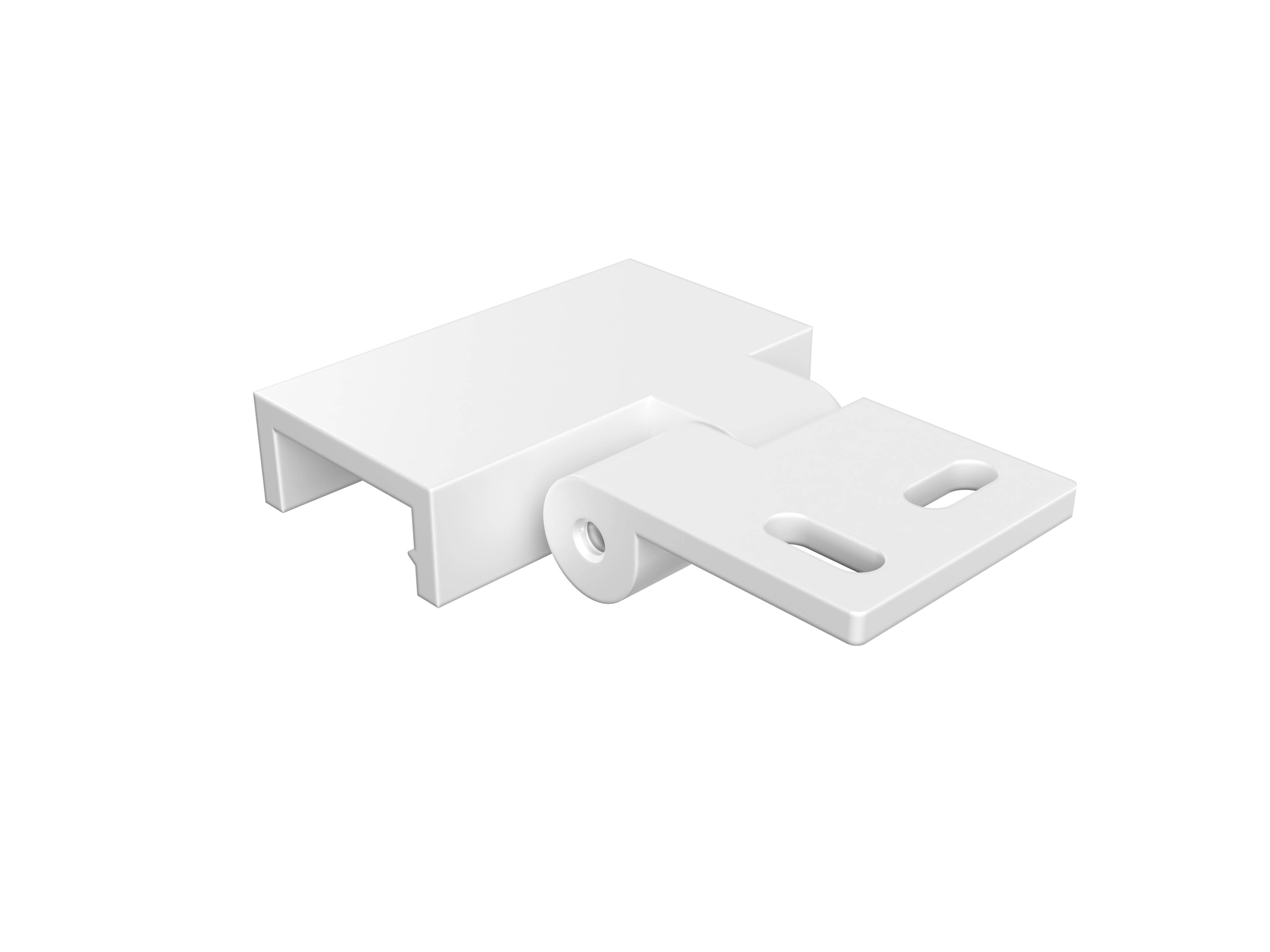 Vinkelfeste Profil 19mm Hvit 2 stk