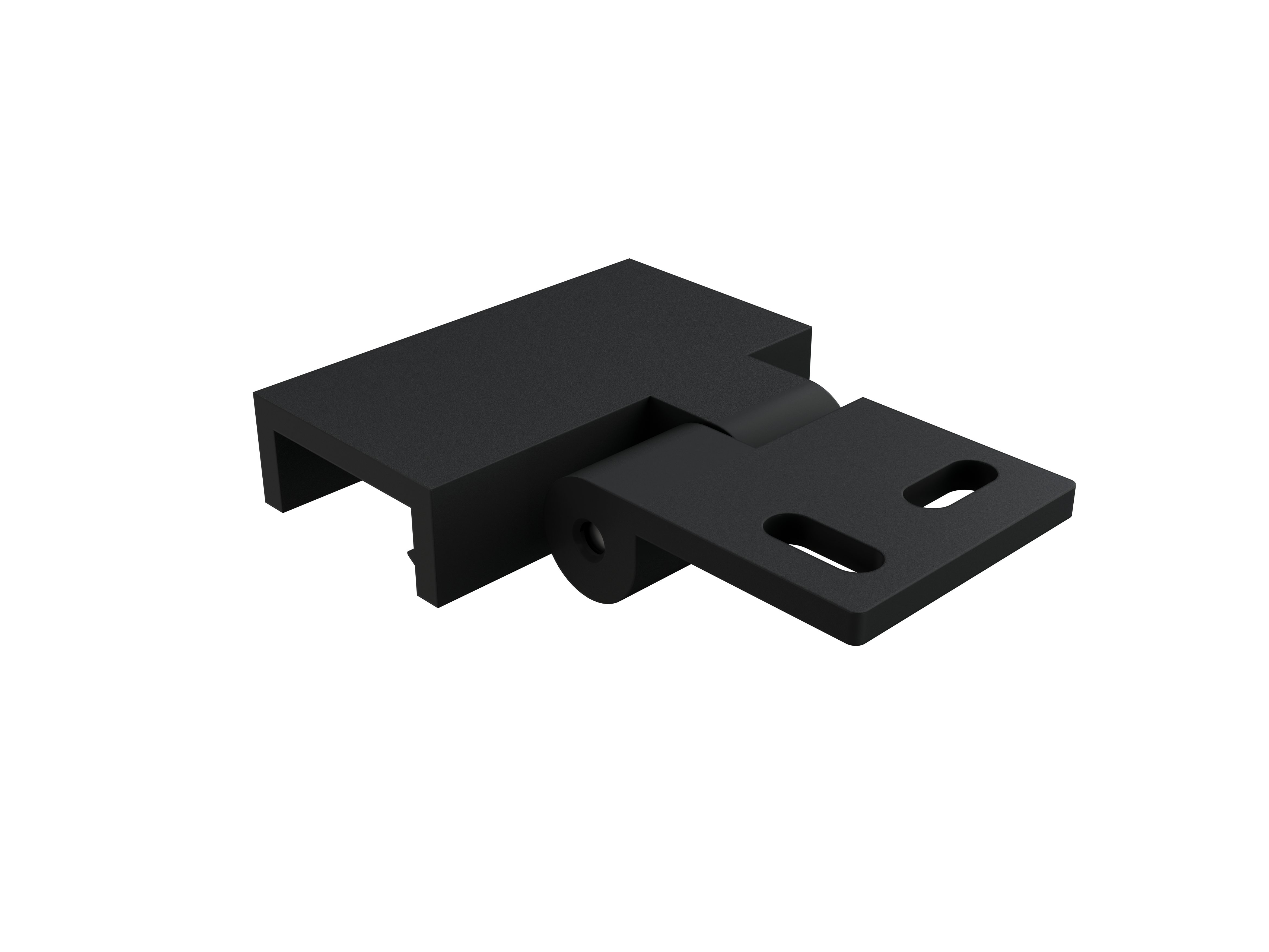 Vinkelfeste Profil 19mm Svart 2 stk