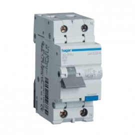 hager Srovės nuotekio rėlė ad970b su jungikliu c20 a 6ka 30ma
