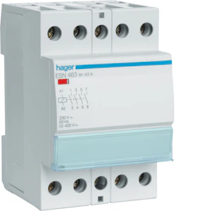 hager Brumfri kontaktor esn b 3sl 25a spole 230v ac/dc