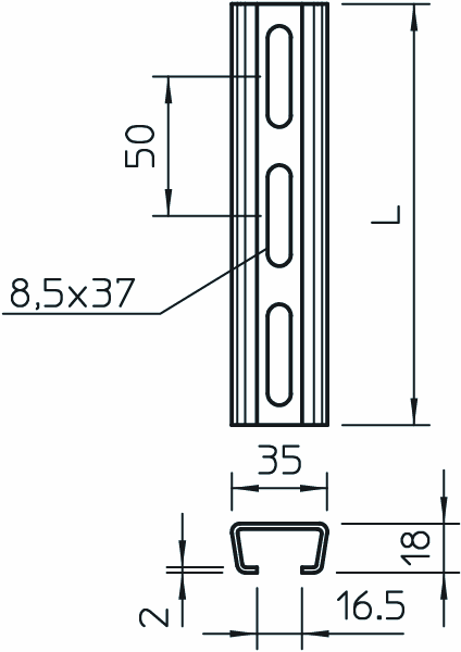 obo bettermann Kaarikiinnikekisko obo 2063/fl2m ft uraväli 16,5mm