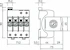 obo bettermann Överspänningsskydd v50-3+npe+fs-280,t1+t2,3l+n+pe