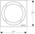 geberit Sil geberit 80x80mm rund model rf