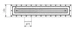 purus Floor drain purus line vinyl 800mm 75 side chess