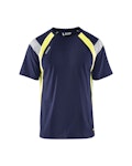 T-shirt Blåkläder Size M Navy Blue/Yellow