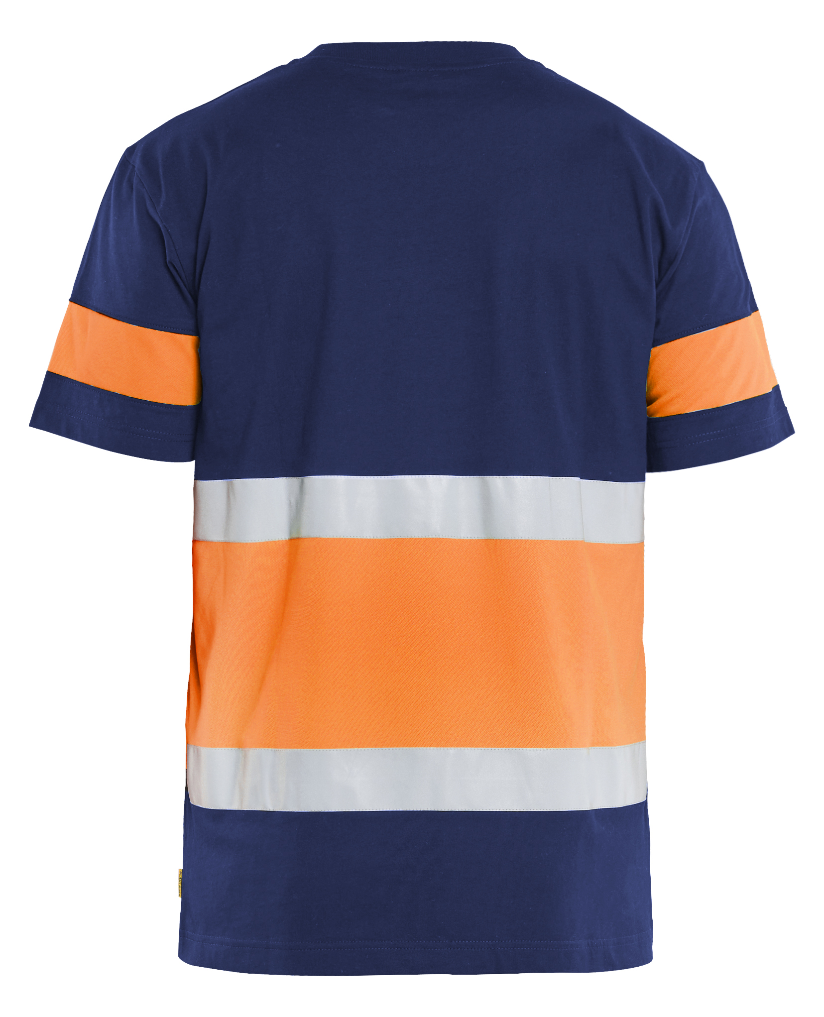 blåkläder T-shirt blåkläder size m navy blue/orange