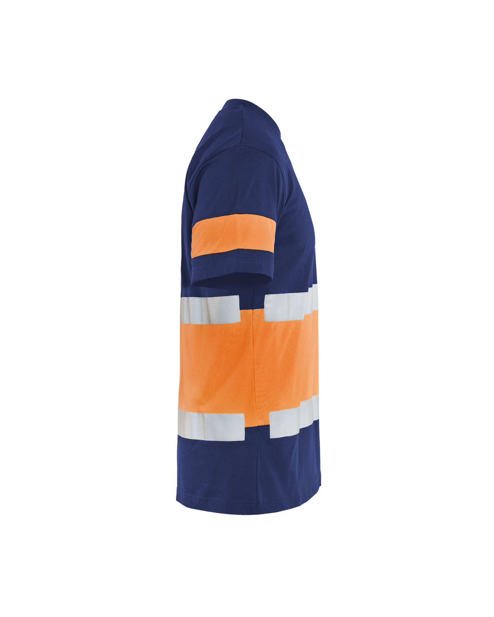 blåkläder T-shirt blåkläder size m navy blue/orange