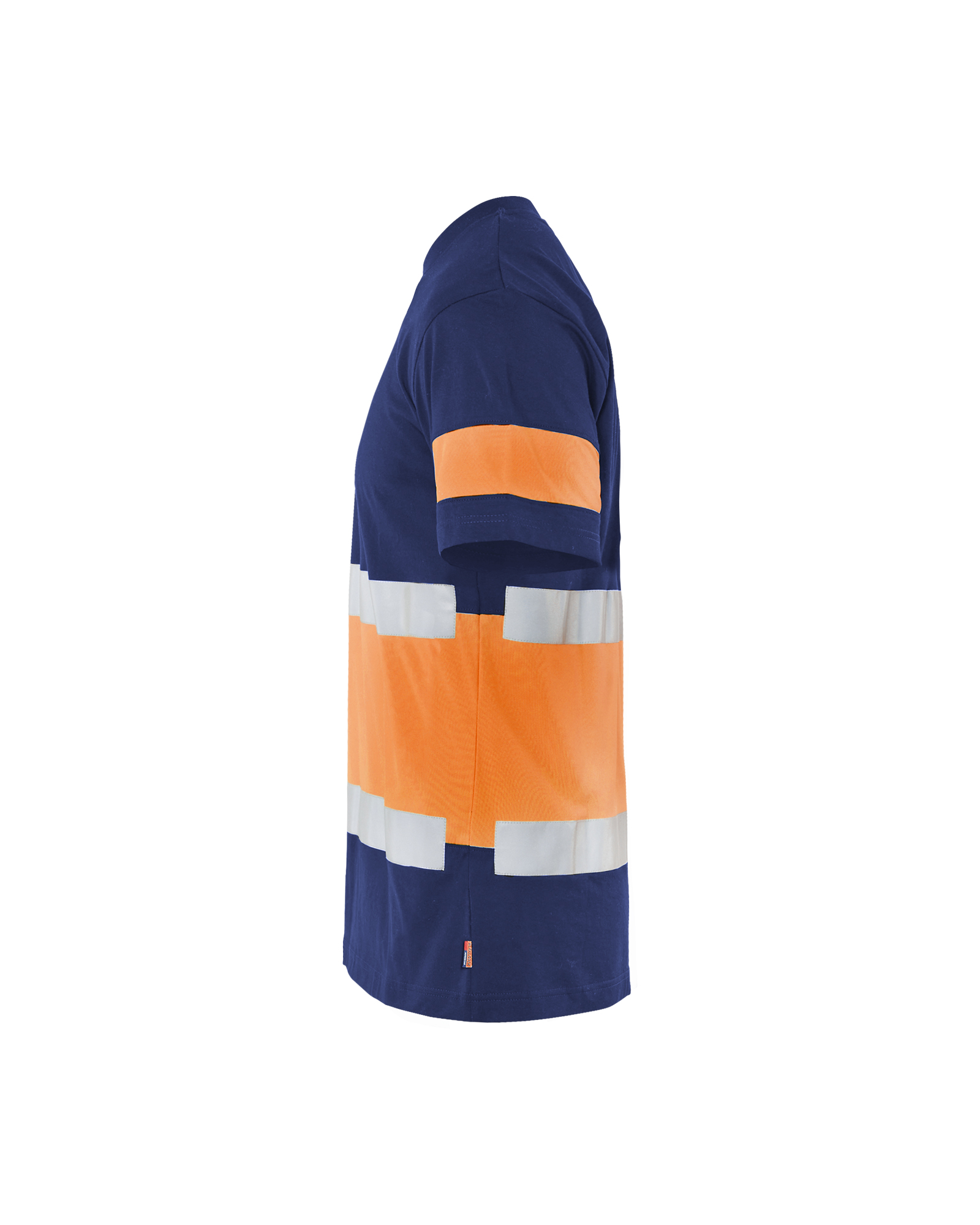 blåkläder T-shirt blåkläder size m navy blue/orange