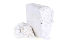 WIPING RAGS TRICOT, WHITE THIN, 10KG