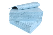 ABSORBENT SHEET, OIL ONLY, SMS BLUE, HEAVY 40X50CM 100 SHTS