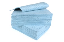 ABSORBENT SHEET, OIL ONLY, SMS BLUE, HEAVY 40X50CM 100 SHTS